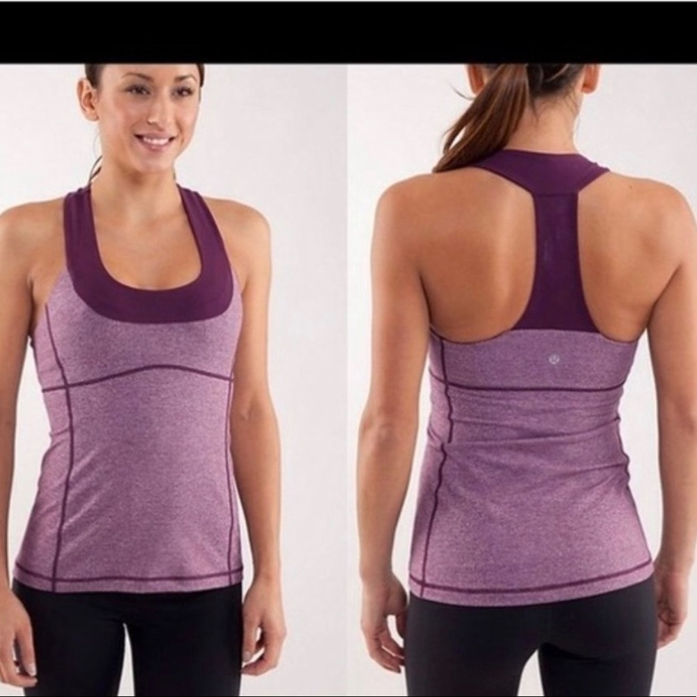 Lululemon Athletica scoop neck tank top in plum